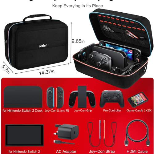 All‑in‑One Protective Travel Case for Gaming Console & Accessories